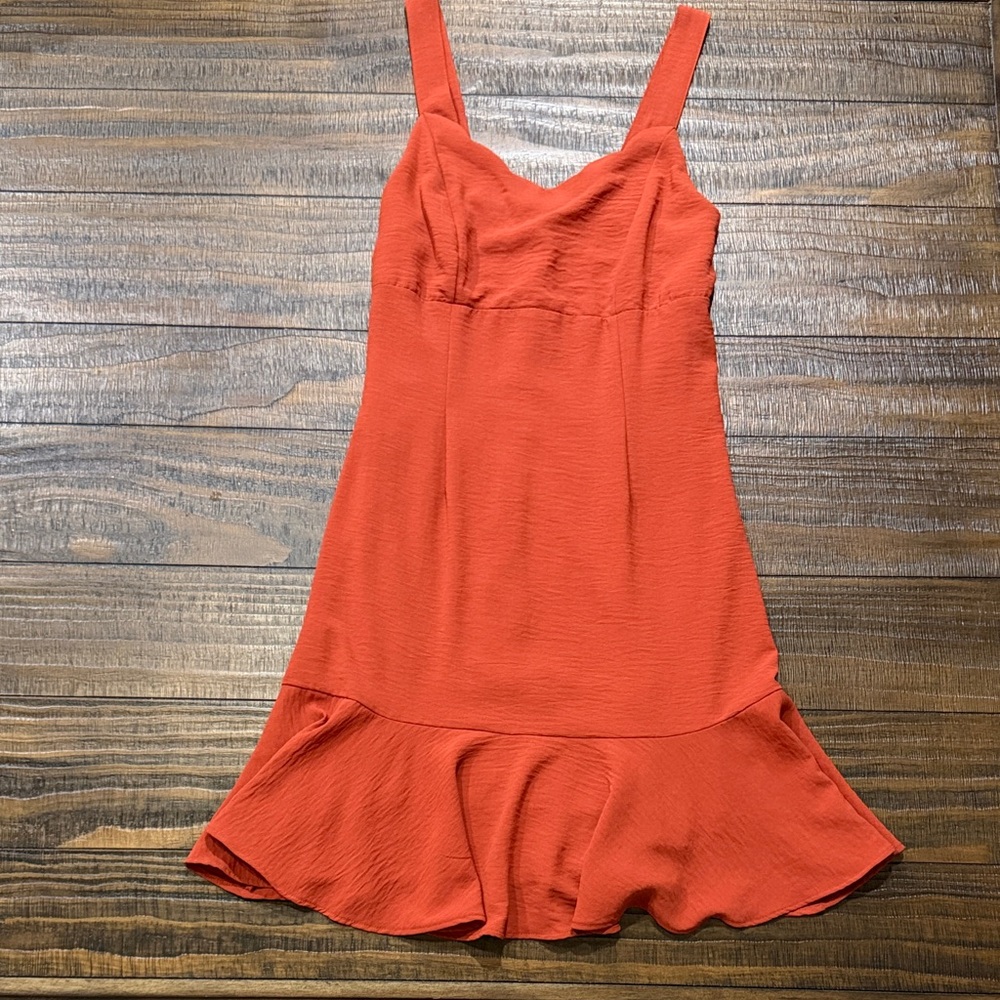 Altar’d State Burnt Orange Scallop Dress